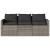 Set mobilier de grădină cu perne, 2 piese, gri, poliratan GartenMobel Dekor