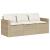 Set mobilier de grădină, 2 piese, cu perne, bej, poliratan GartenMobel Dekor