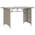 Set mobilier de grădină cu perne 2 piese gri deschis poliratan GartenMobel Dekor