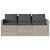 Set mobilier de grădină cu perne 2 piese gri deschis poliratan GartenMobel Dekor
