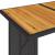 Set mobilier de grădină cu perne, 2 piese, negru, poliratan GartenMobel Dekor