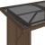 Masă de grădină cu blat din sticlă maro 110x68x70 cm poliratan GartenMobel Dekor