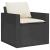 Set mobilier de grădină cu perne, 4 piese, negru, poliratan GartenMobel Dekor