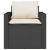 Set mobilier de grădină cu perne, 4 piese, negru, poliratan GartenMobel Dekor