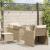Set canapele de grădină, 4 piese, cu perne, bej, poliratan GartenMobel Dekor