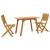 Set de balcon, 3 piese, lemn masiv de acacia GartenMobel Dekor