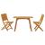 Set de balcon, 3 piese, lemn masiv de acacia GartenMobel Dekor
