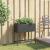 Jardinieră de grădină cu raft, negru, poliratan GartenMobel Dekor