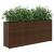 Jardinieră de grădină cu 2 ghivece, maro, 90x20x40 cm poliratan GartenMobel Dekor