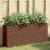 Jardinieră de grădină cu 2 ghivece, maro, 90x20x40 cm poliratan GartenMobel Dekor