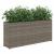 Jardinieră de grădină cu 2 ghivece, gri, 90x20x40 cm poliratan GartenMobel Dekor