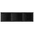 Jardinieră grădină cu 3 ghivece, negru, 105x30x32 cm poliratan GartenMobel Dekor
