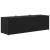 Jardinieră grădină cu 3 ghivece, negru, 105x30x32 cm poliratan GartenMobel Dekor