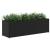 Jardinieră grădină cu 3 ghivece, negru, 105x30x32 cm poliratan GartenMobel Dekor