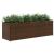 Jardinieră de grădină cu 3 ghivece maro 105x30x32 cm poliratan GartenMobel Dekor