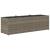 Jardinieră de grădină cu 3 ghivece gri 105x30x32 cm poliratan GartenMobel Dekor