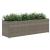 Jardinieră de grădină cu 3 ghivece gri 105x30x32 cm poliratan GartenMobel Dekor