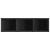 Jardinieră grădină roți/3 ghivece, negru 107x32x38 cm poliratan GartenMobel Dekor