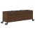 Jardinieră grădină cu roți/3 ghivece maro 107x32x38cm poliratan GartenMobel Dekor
