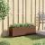 Jardinieră grădină cu roți/3 ghivece maro 107x32x38cm poliratan GartenMobel Dekor