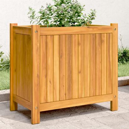 Jardinieră de grădină cu căptușeală, 54x31x50 cm, lemn acacia GartenMobel Dekor