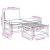 Set mobilier de grădină cu perne, 3 piese, lemn masiv acacia GartenMobel Dekor