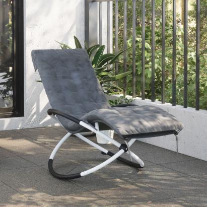 Pernă șezlong, gri, 160x50x10 cm, piele întoarsă artificială GartenMobel Dekor