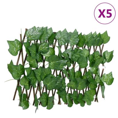 Spalier frunze struguri false extensibil 5 buc verde 180x20 cm GartenMobel Dekor