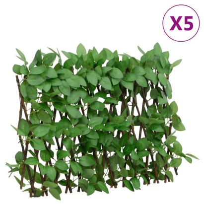  Spalier iederă artificială extensibil, 5 buc., verde, 180x30 cm GartenMobel Dekor