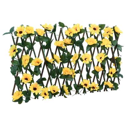  Spalier cu iederă artificială, extensibil, galben, 180x20 cm GartenMobel Dekor