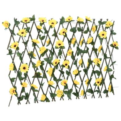  Spalier cu iederă artificială, extensibil, galben, 180x60 cm GartenMobel Dekor
