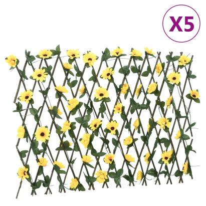  Spalier iederă artificială extensibil, 5 buc. galben, 180x60 cm GartenMobel Dekor