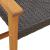 Set mobilier de grădină, 5 piese, poliratan negru/lemn acacia GartenMobel Dekor