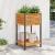 Jardinieră de grădină cu raft 45x45x80cm lemn masiv acacia/oțel GartenMobel Dekor