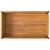 Jardinieră de grădină cu raft 80x45x80cm lemn masiv acacia/oțel GartenMobel Dekor