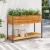 Jardinieră grădină cu raft 110x45x80cm lemn masiv acacia/oțel GartenMobel Dekor