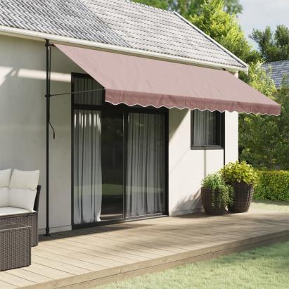 Pânză de rezervă copertină, dungi maro, 4 m GartenMobel Dekor