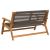 Mobilier de grădină Gri 122 x 76 x 73 cm Lemn Solid de Acacia GartenMobel Dekor