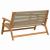 Mobilier de grădină Bej 122 x 78 x 73 cm Lemn Solid de Acacia GartenMobel Dekor
