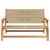 Mobilier de grădină Bej 122 x 78 x 73 cm Lemn Solid de Acacia GartenMobel Dekor