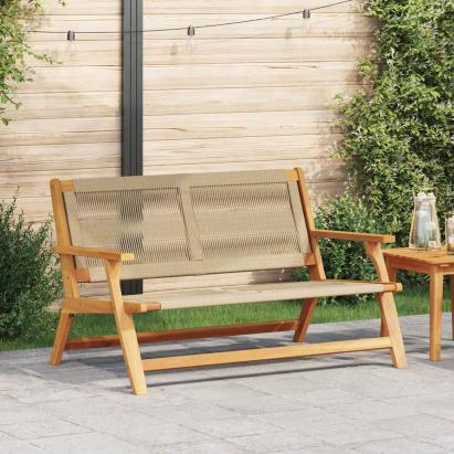 Mobilier de grădină Bej 122 x 78 x 73 cm Lemn Solid de Acacia GartenMobel Dekor
