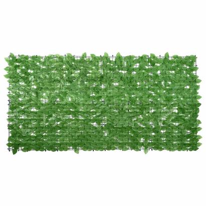 Paravan de balcon, frunze verzi, 200x100 cm GartenMobel Dekor