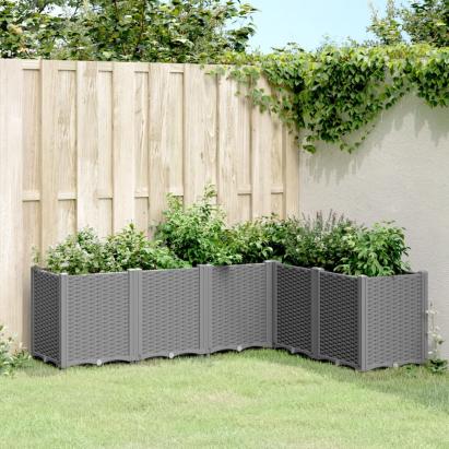 Jardinieră de grădină, gri deschis, 160x120x53 cm, PP GartenMobel Dekor