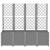 Jardinieră de grădină cu spalier gri deschis 160x40x140 cm PP GartenMobel Dekor