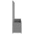 Jardinieră de grădină cu spalier gri deschis 160x40x140 cm PP GartenMobel Dekor