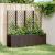 Jardinieră de grădină cu spalier, maro, 160x40x140 cm, PP GartenMobel Dekor