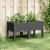 Jardinieră de grădină cu picioare, negru, 80x40x42 cm, PP GartenMobel Dekor