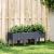 Jardinieră de grădină cu picioare, albastru gri, 120x40x42 cm, PP GartenMobel Dekor
