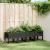Jardinieră de grădină cu picioare, negru, 160x40x42 cm, PP GartenMobel Dekor