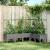 Jardinieră de grădină cu spalier gri deschis 160x120x142,5cm PP GartenMobel Dekor